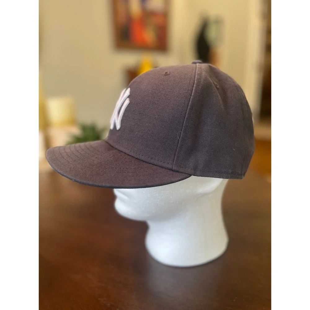 New Era NY Yankees Hat Mens 7 1/2 Navy Excellent 2009 Inaugural Season 59Fifty